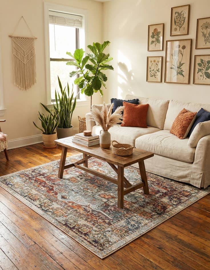 Detail image of 5' x 5' Isabella Square Rug