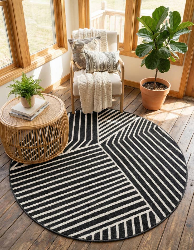 Detail image of 6' x 6' Oslo Round Rug