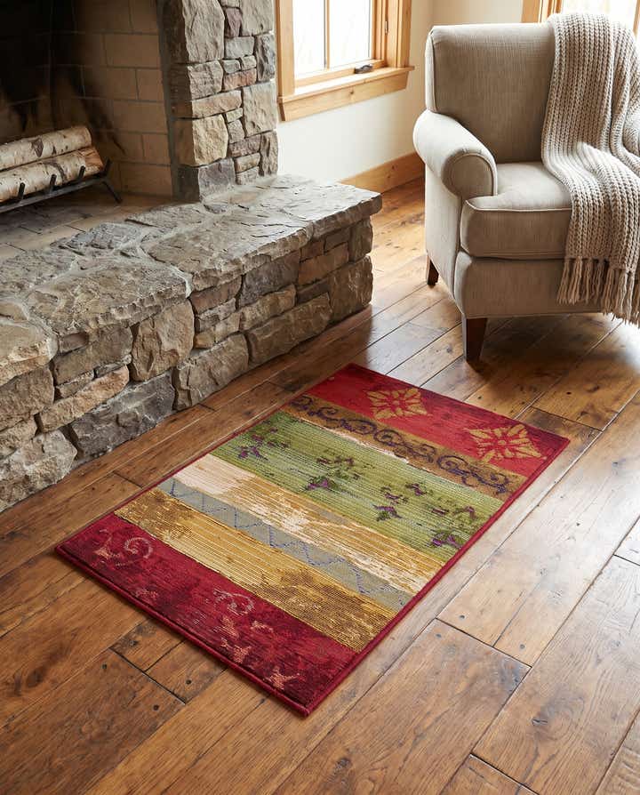 2' 2 x 3' Easy-Clean Modern Indoor / Outdoor Rug