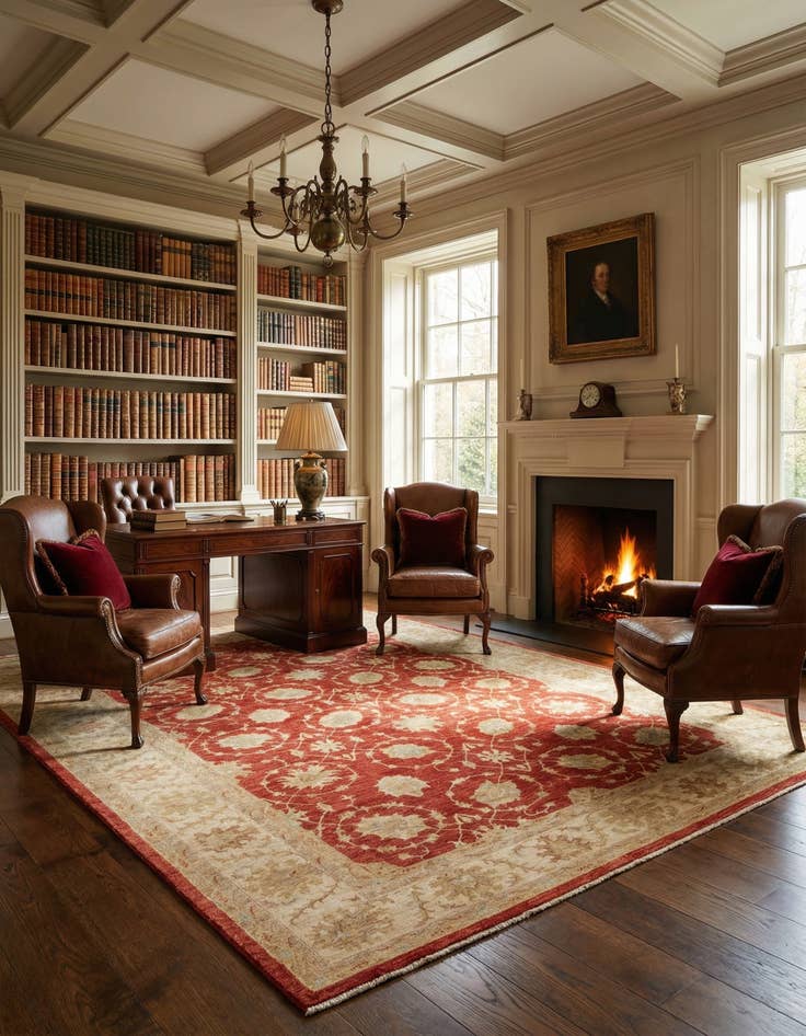Detail image of 10' x 13' 4 Hand Knotted Peshawar Ziegler Rug