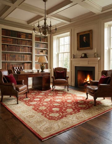 10' x 13' 4 Hand Knotted Peshawar Ziegler Rug