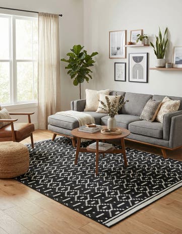 Black Oslo Rug