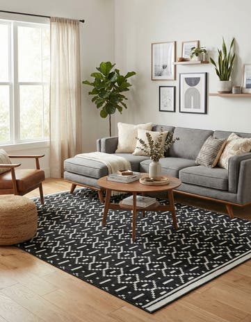 Black Oslo Rug