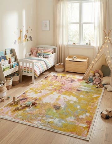 Abstract Whimsy Kids Rug