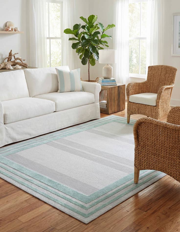 Detail image of 6' x 9'  Washable Aruba Indoor / Outdoor Rug