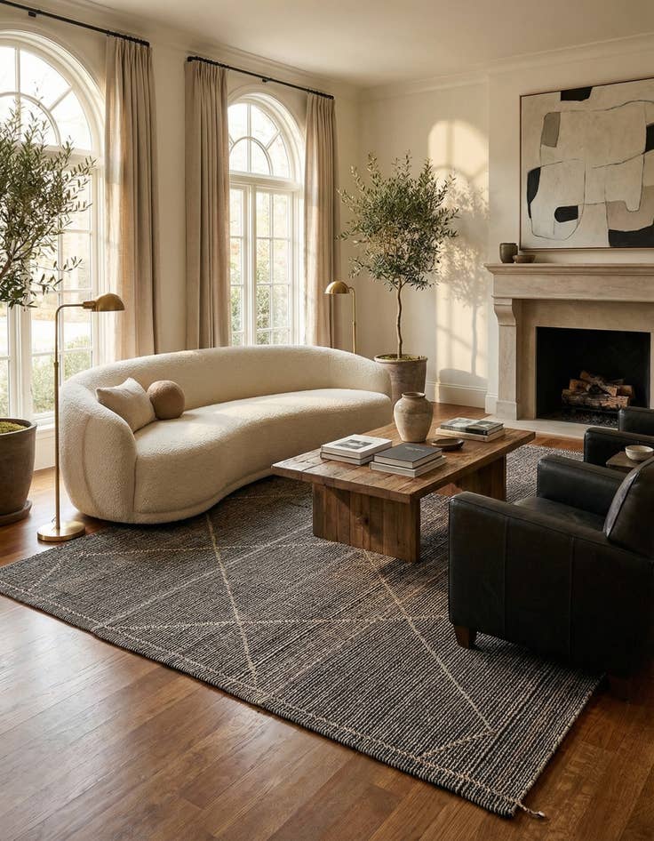 Detail image of 9' x 12'  Hand Knotted Darya Wool Rug