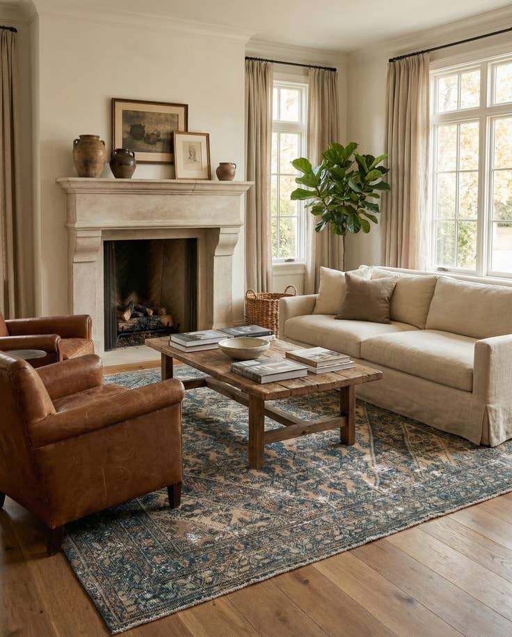 Detail image of 7' 6 x 11' 4 Hand Knotted Ultra Vintage Persian Wool Rug