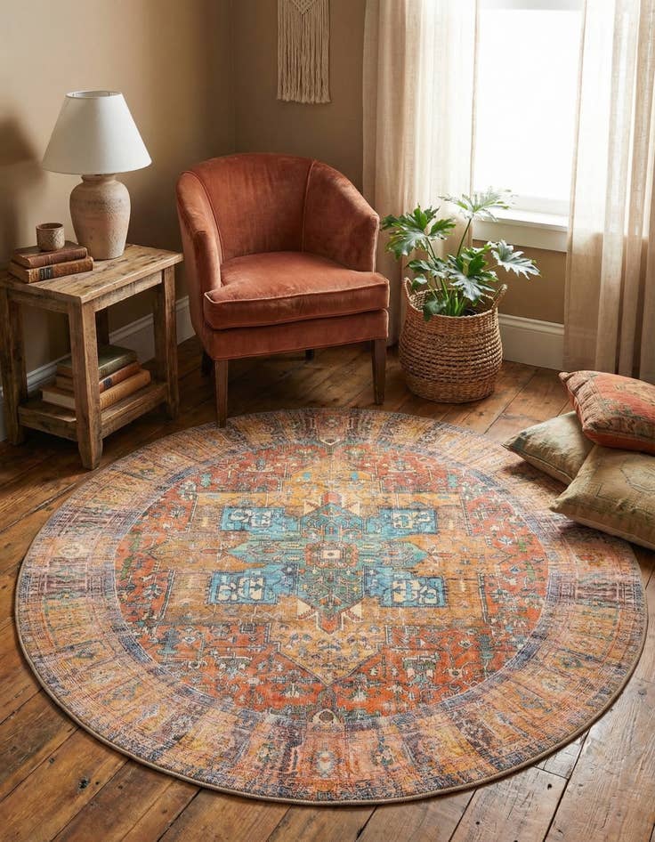 Detail image of  3' 6 x 3' 6 Timeless Round Rug