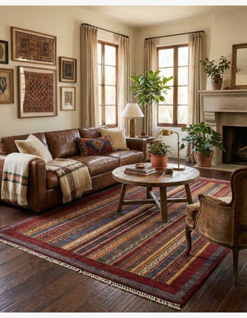 5' 7 x 8' Hand Knotted Ariana Ziegler Rug