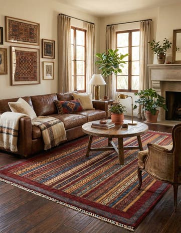 5' 7 x 8' Hand Knotted Ariana Ziegler Rug