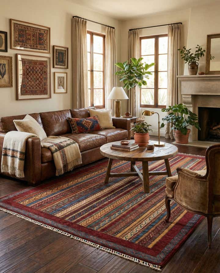 5' 7 x 8' Hand Knotted Ariana Ziegler Rug