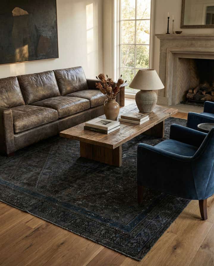 6' 4 x 9' 2 Hand Knotted Ultra Vintage Persian Wool Rug