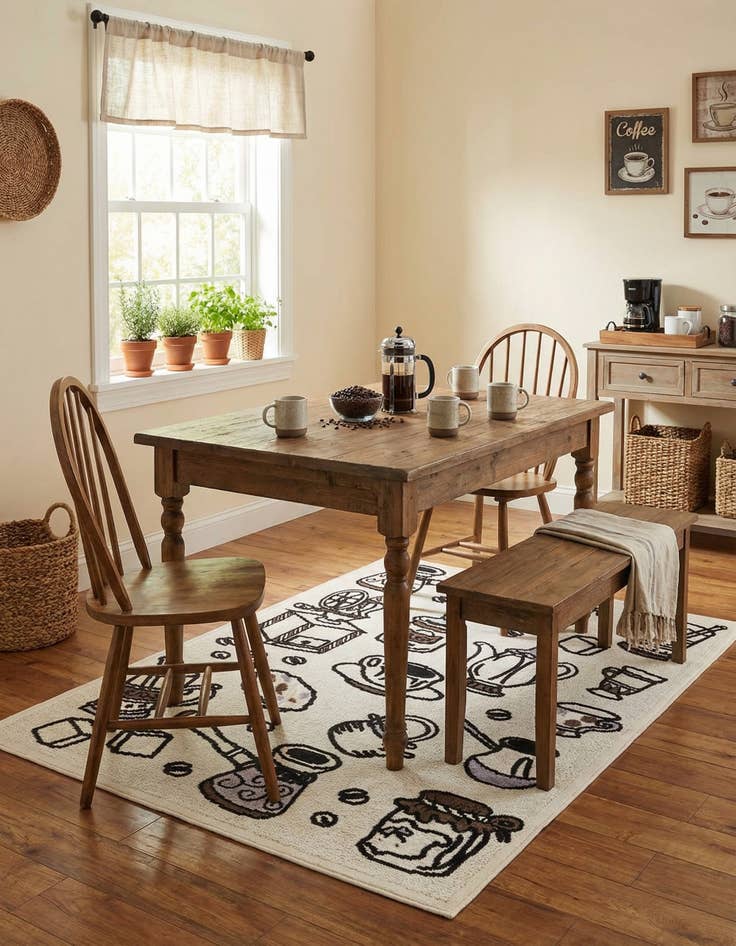 Detail image of 5' x 7' 7  Washable  Indoor / Outdoor Rug