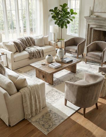 6' 6 x 9' 11 Hand Knotted Darya Wool Rug