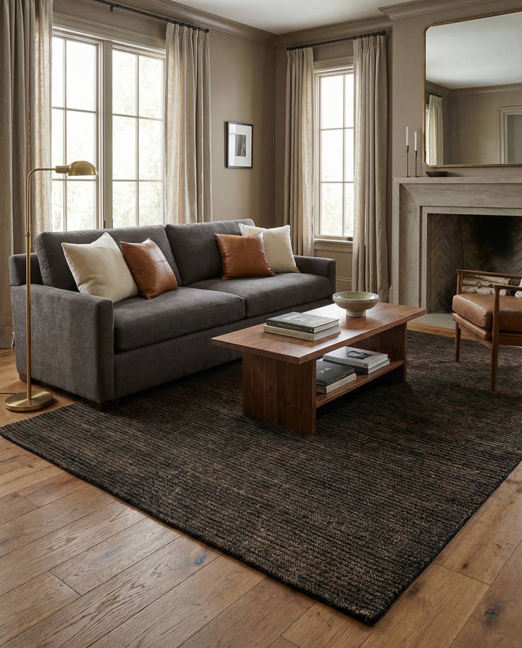 Detail image of 4' 6 x 6' 11 Juma Wool Rug