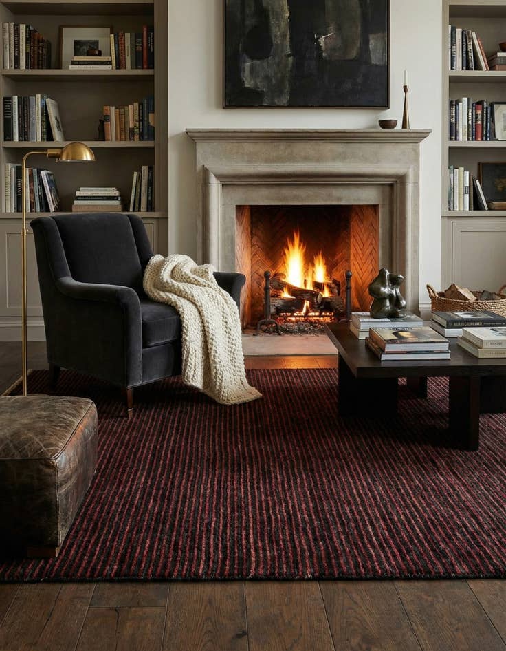 Detail image of 4' x 5' 10 Aatish Wool Rug