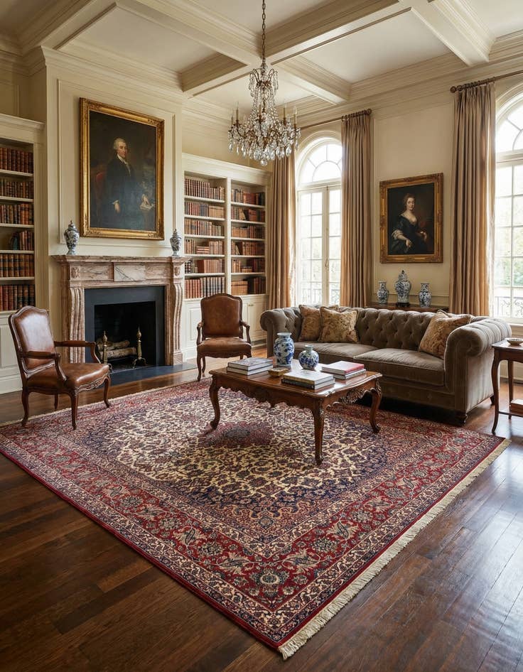 Detail image of 8' 2 x 11' 4 Isfahan Rug