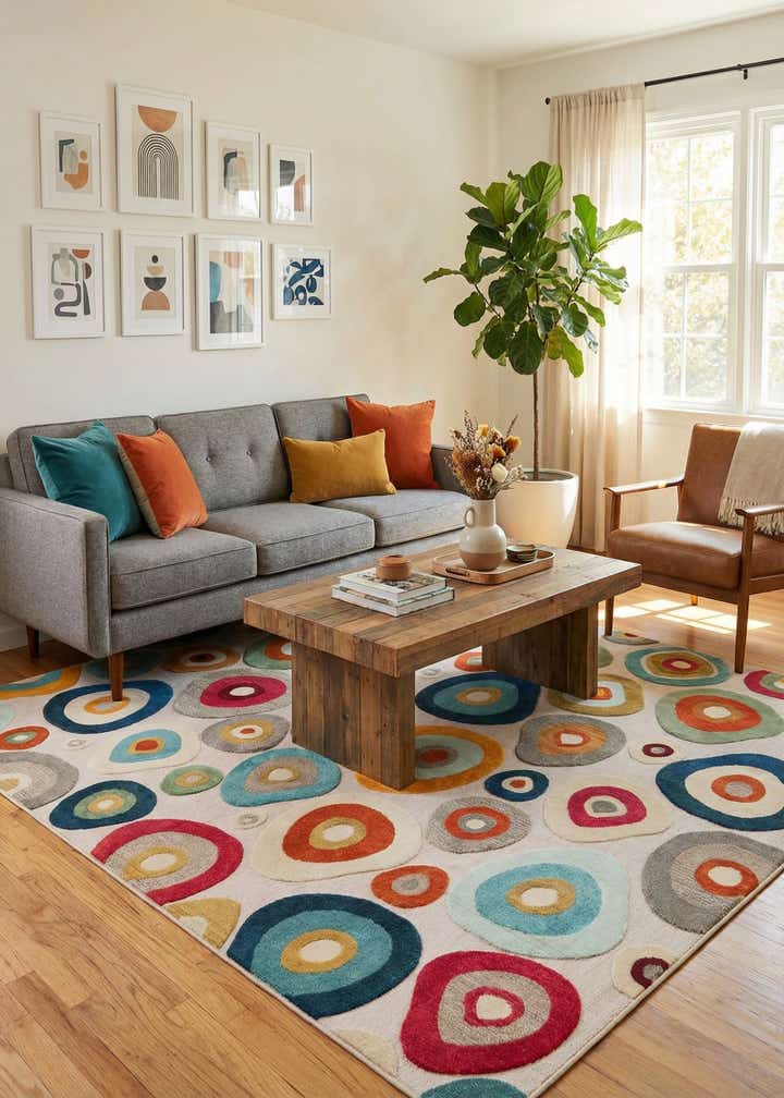 9' x 12' Easy-Clean Casablanca Indoor / Outdoor Rug