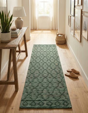 2' x 8' Hand Woven Larsa Jute Runner Rug