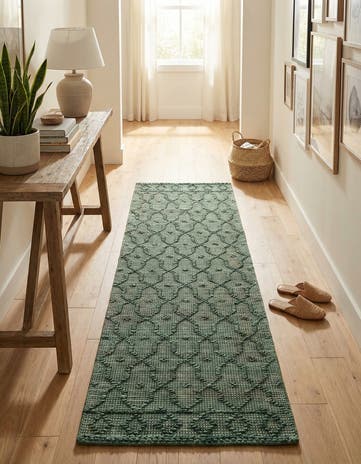 2' x 8' Hand Woven Larsa Jute Runner Rug
