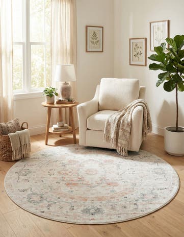 7' x 7' Madeline Vintage Round Rug