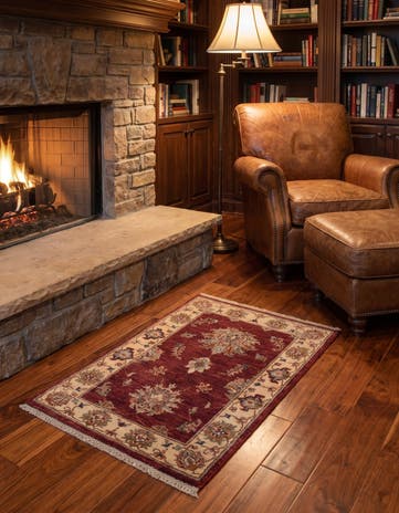 2' x 3' 2 Hand Knotted Ziegler Rug