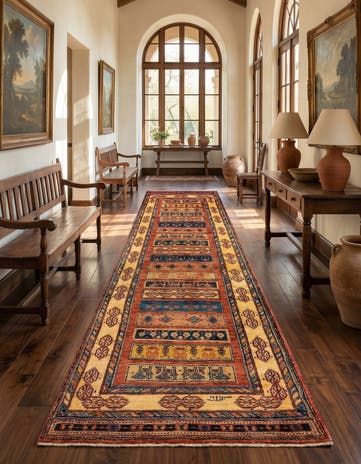 2' 9 x 9' 9 Luribaft Wool Runner Rug