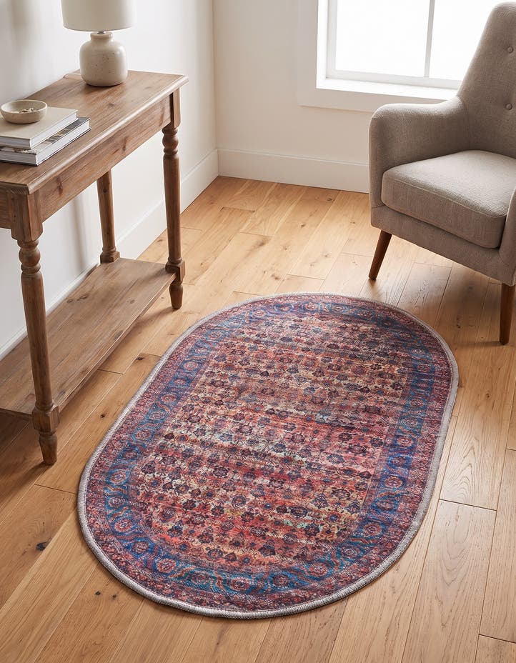2' x 3' Washable Maahru Oval Rug
