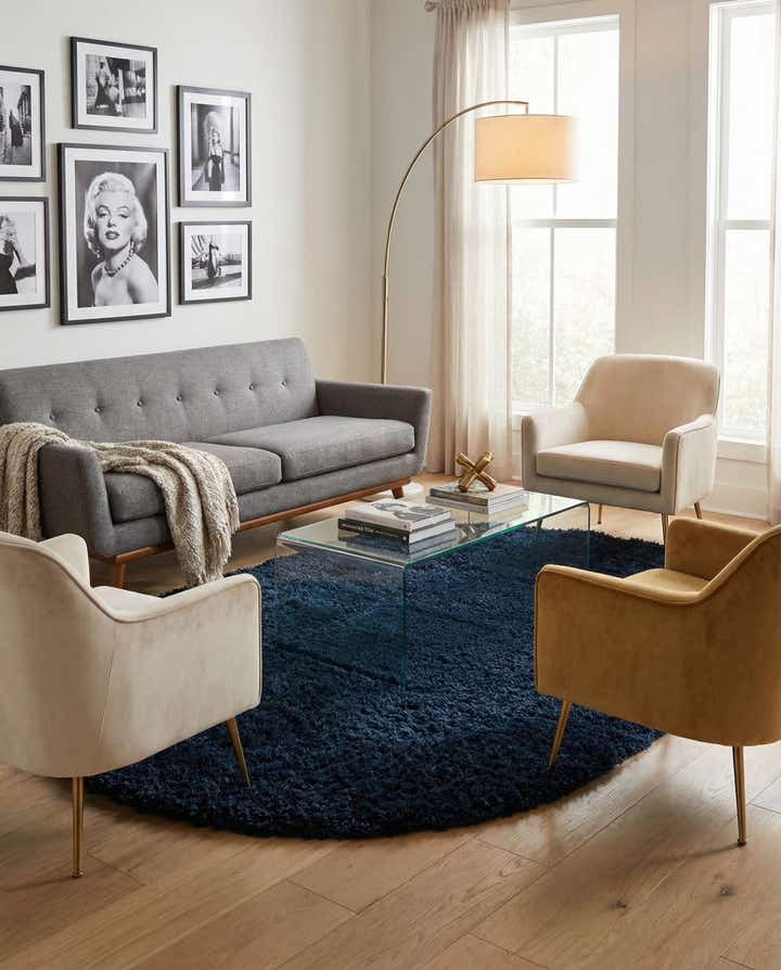 5' 3 x 8' Marilyn Monroe™ Shag Oval Rug