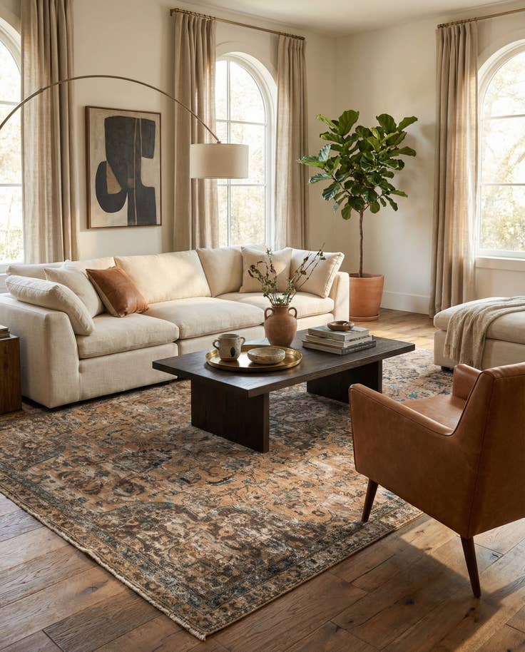 Detail image of 6' x 9' 2 Hand Knotted Ultra Vintage Persian Wool Rug