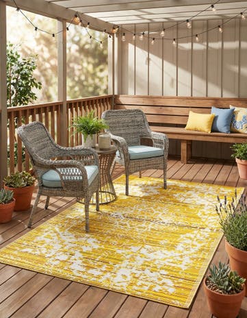 4' x 6' Easy-Clean Vista Breeze Indoor / Outdoor Rug