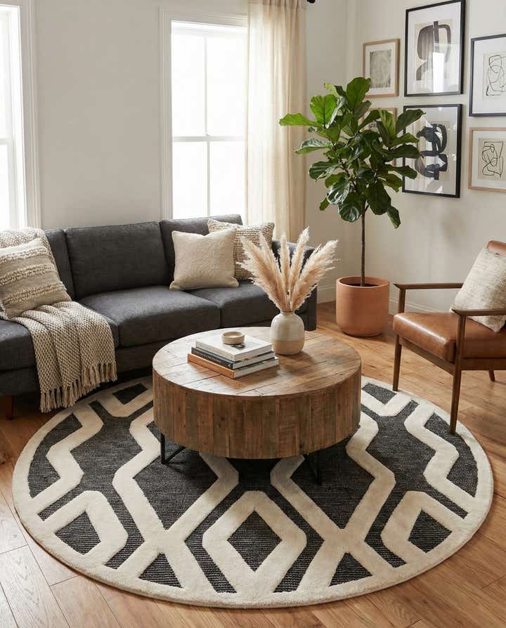 7' 10 x 7' 10 Prismatic Round Rug