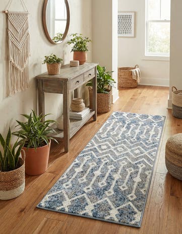 2' x 5' 3 Bohemian Trellis Runner Rug