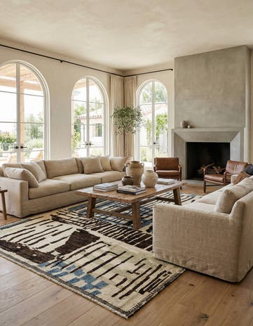 8' 1 x 10' 4 Hand Knotted Beni Marok Rug