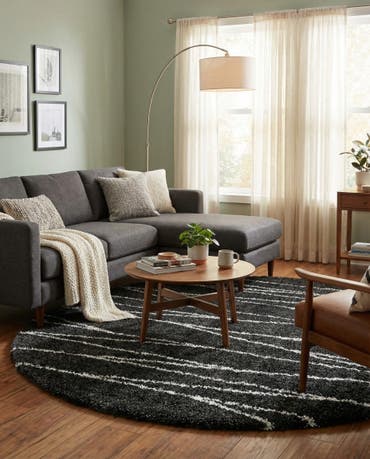  7' 10 x 10' Serenity Shag Oval Rug