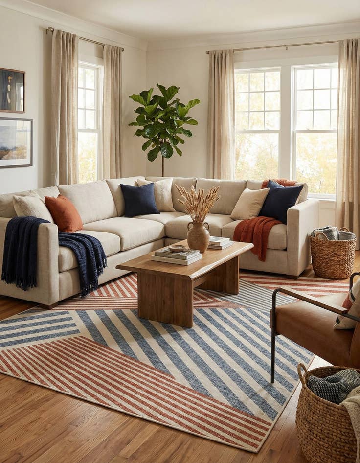 Detail image of 7' x 10' Easy-Clean Jill Zarin Indoor / Outdoor Rug