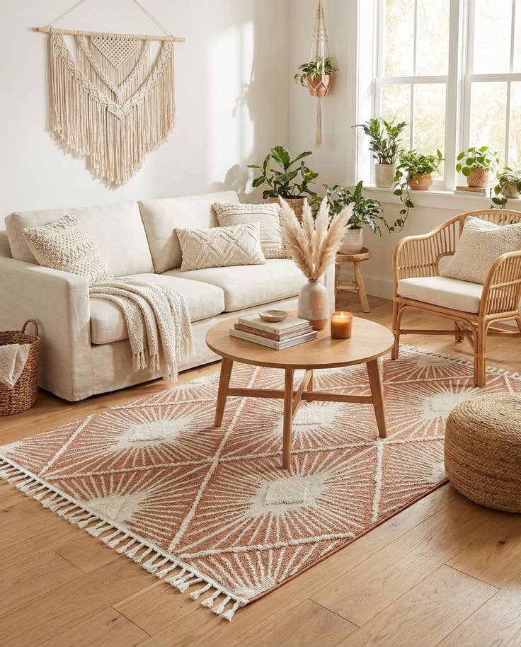 Detail image of 5' 3 x 8' Boho Rug