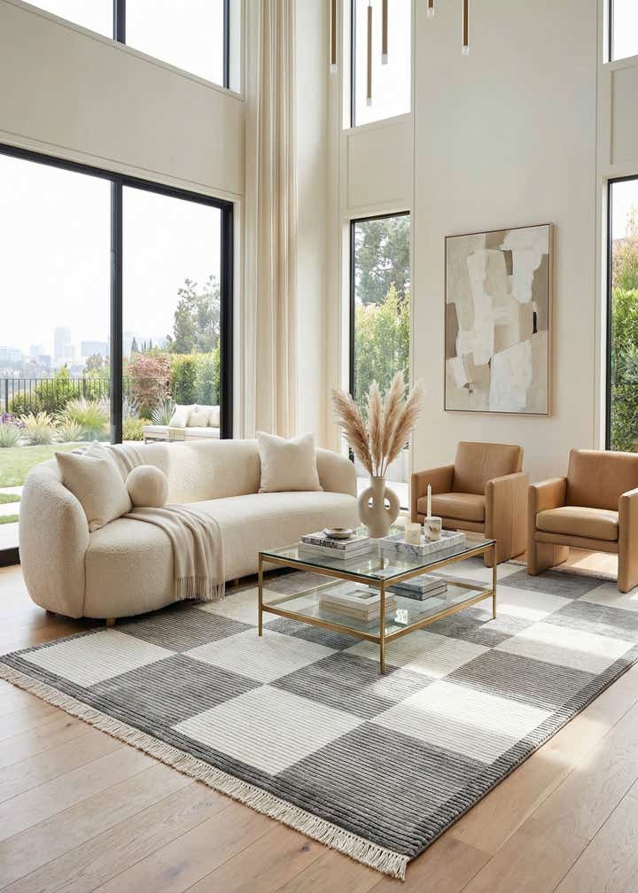 5' 6 x 7' 9 Hand Knotted Darya Wool Rug