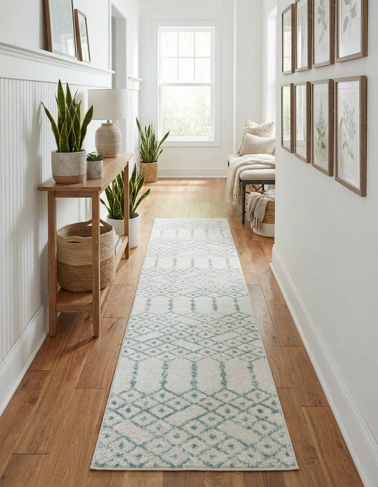 Detail image of 2' x 9' 10 Paxon Trellis Runner Rug