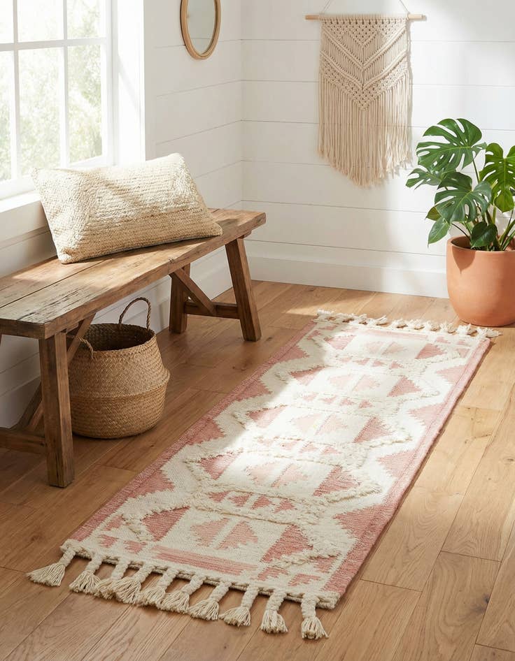 Detail image of  2' 2 x 6' 1  Hand Woven Arizona Wool Runner Rug