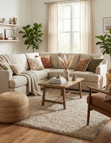 Beige Zermatt Shag Rug