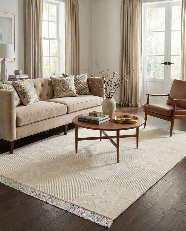 4' 9 x 6' 9 Hand Knotted Darya Wool Rug