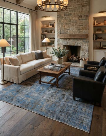 8' 9 x 12' 3 Hand Knotted Ultra Vintage Persian Wool Rug