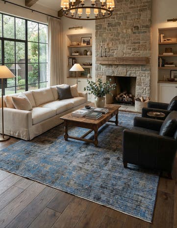8' 9 x 12' 3 Hand Knotted Ultra Vintage Persian Wool Rug