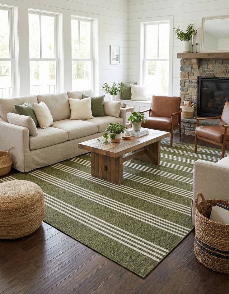 Detail image of 9' x 12'  Washable Jill Zarin Anguilla Indoor / Outdoor Rug