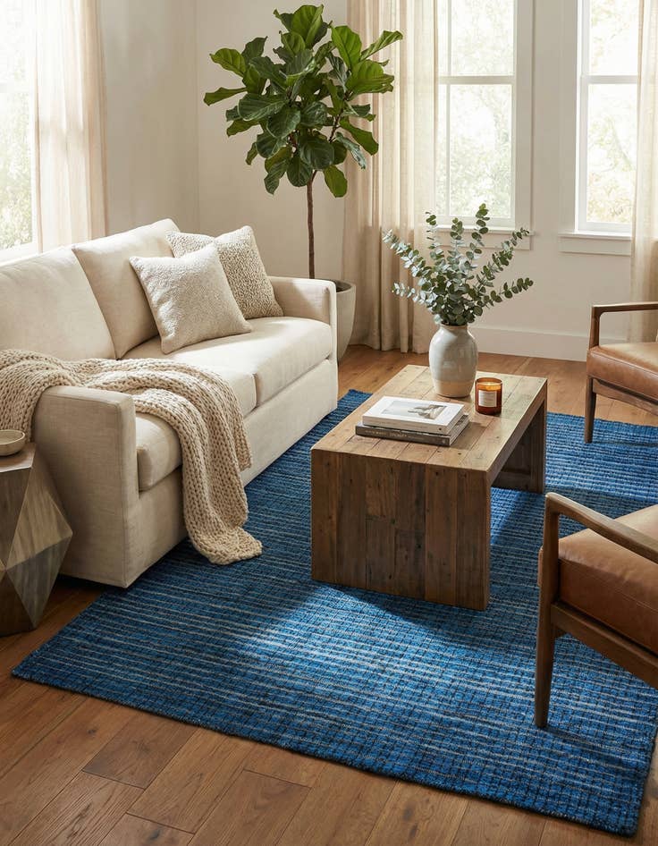 Detail image of 4' 8 x 6' 4  Hand Knotted Darya Wool Rug