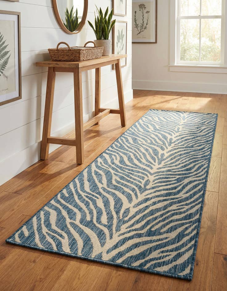 Detail image of  2' x 8'  Washable Safari Indoor / Outdoor Runner Rug