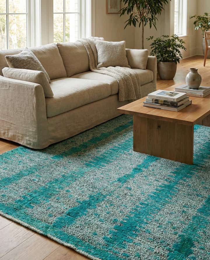 5' 4 x 7' Hand Knotted Darya Wool Rug
