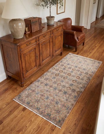 3' 2 x 5' 3 Hand Knotted Ultra Vintage Persian Wool Runner Rug