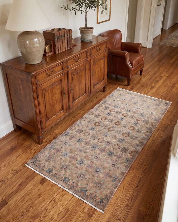 3' 2 x 5' 3 Hand Knotted Ultra Vintage Persian Wool Runner Rug